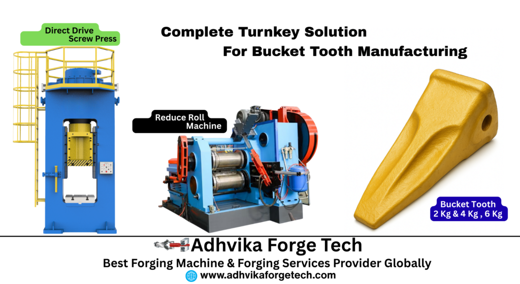 Complete Turnkey Solutions for Bucket Tooth Manufacturing – from design, forging, heat treatment, machining to inspection. High precision, durable, and automated production for mining, construction & heavy machinery applications.
