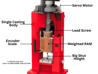 Direct Drive Electric Screw Press – Energy saving, high precision & low maintenance forging solution by Adhvika Forge Tech. Future of modern forging.