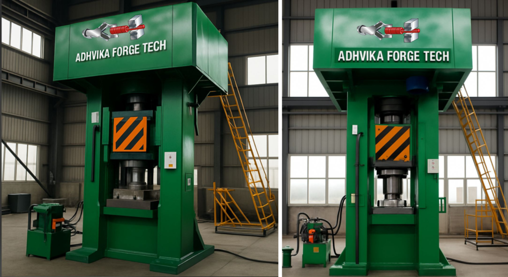 The Electric Screw Press is a modern forging solution designed to deliver high-precision and efficient metal forming. It combines advanced screw technology with electric drive systems to provide consistent force, accuracy, and repeatability in forging operations. Ideal for automotive, aerospace, defense, and industrial components, it ensures optimal material utilization and reduces energy consumption compared to traditional mechanical or hydraulic presses. With minimal maintenance requirements and user-friendly controls, the press enhances productivity and prolongs die life. Its versatile design supports a wide range of forging processes including sizing, calibration, leveling, and light upsetting. The Electric Screw Press offers unmatched reliability, energy efficiency, and precise control, making it a preferred choice for manufacturers seeking high-quality, cost-effective forging solutions.